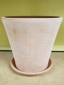 White Garden Conic Pot
