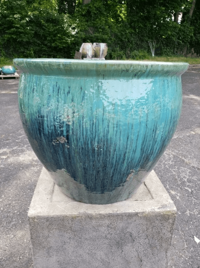 glazed pot