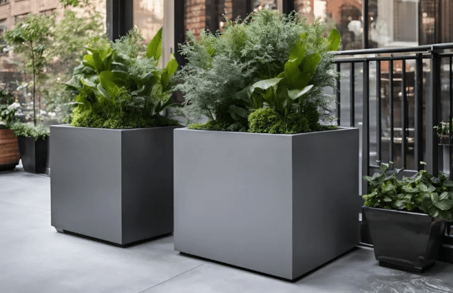 fiberglass planters