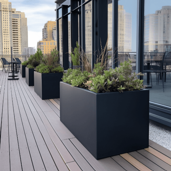 fiberglass planters